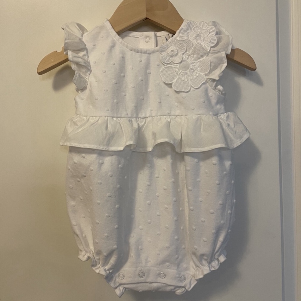 Sweet Janie and Jack Girl’s One Piece Romper Size 3-6 Months